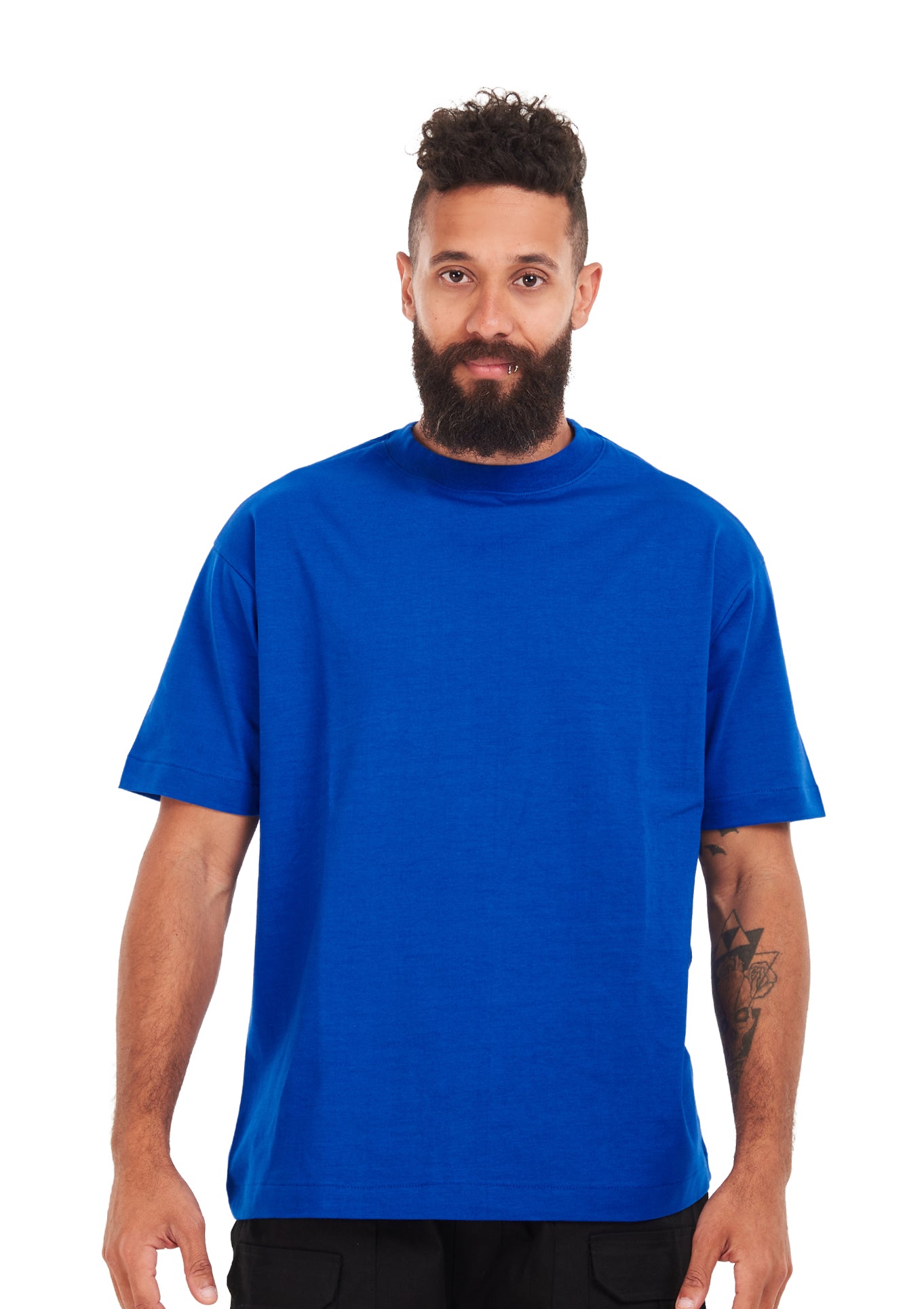 Oversized plain Royal blue T-shirt .
